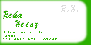 reka weisz business card